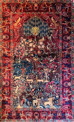Tapis Kirman En Laine, Iran, Annèes 1930/1940