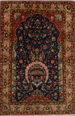 Grand Tapis Kashan En Laine Kork, Iran, époque Du Shah, 20ᵉ Siècle